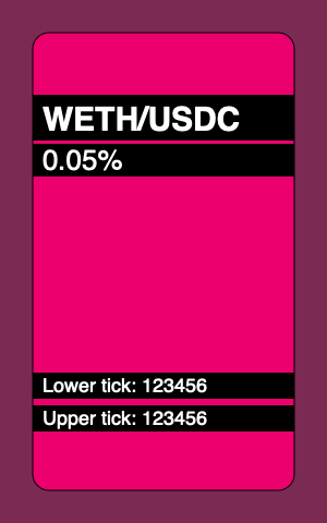 SVG template for NFT tokens
